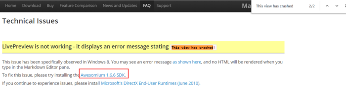 HTML Rendering Error