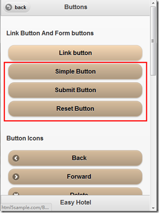 easy Html5 - Jquery Mobile之Buttons