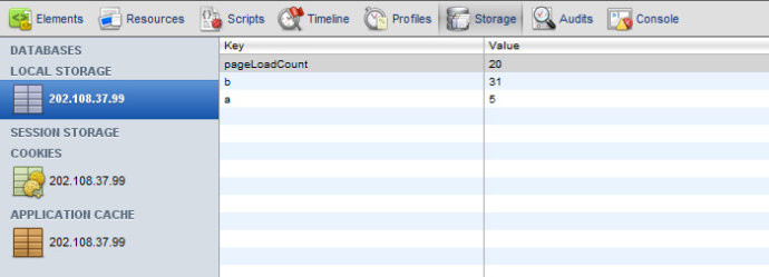 HTML5 LocalStorage