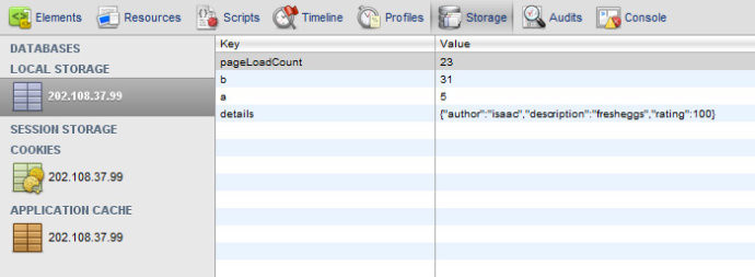 HTML5 LocalStorage