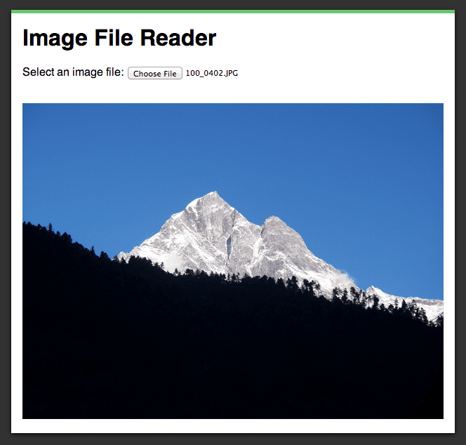 Reading Files Using The HTML5 FileReader API