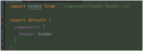 [Vue warn]: Do not use built-in or reserved HTML elements as component id: header
