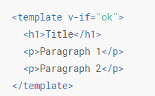 Vue template  VS  React Fragments