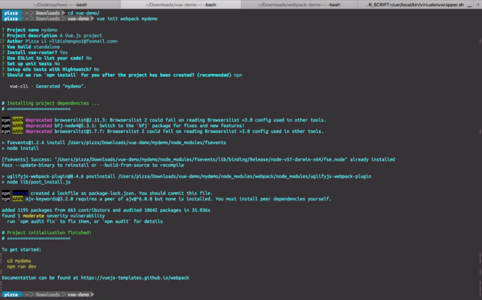 Vue Cli
