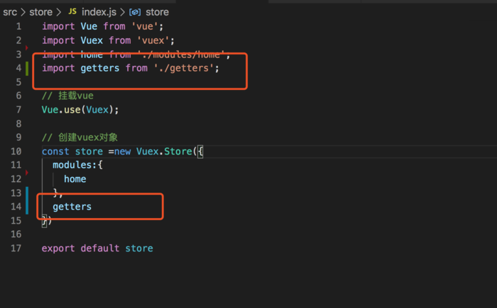 vue.js - mapGetters报错unknown getter一直获取不到值的问题？