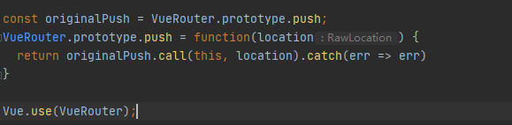 Vue Avoided redundant navigation to current location Error