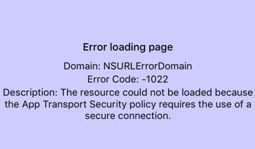 [react native] Error loading page