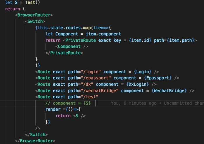 React route