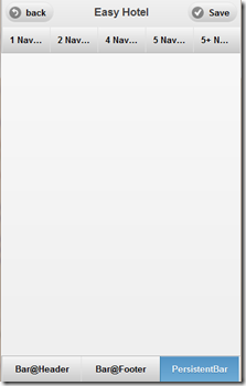 easy Html5 - Jquery Mobile之ToolBars(Navigation and Persistent Bars)