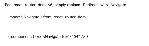 'Redirect' is not exported from 'react-router-dom'