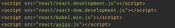 React
