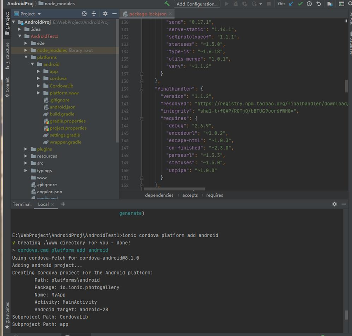 Ionic Angular Angularjs -Idea(编辑器）混合开发入门篇（一）