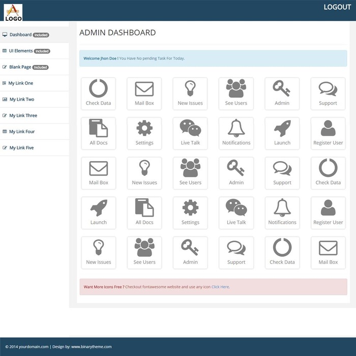 bootstrap——free bootstrap admin dashboard templates