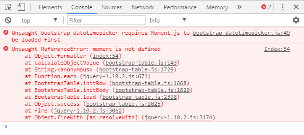 Uncaught bootstrap-datetimepicker requires Moment.js