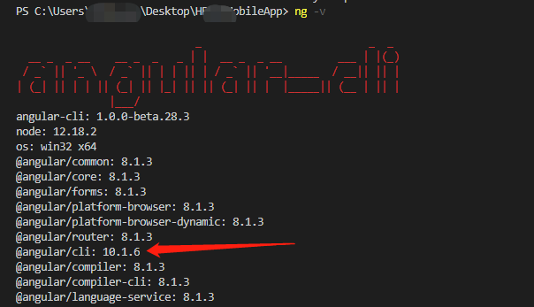 [ng] This version of CLI is only compatible with Angular versions ^10.0.0-beta || >=10.0.0 <11.0.0,      [ng] but Angular version 8.1.3 was found instead. [ng] Please visit the link below to ......