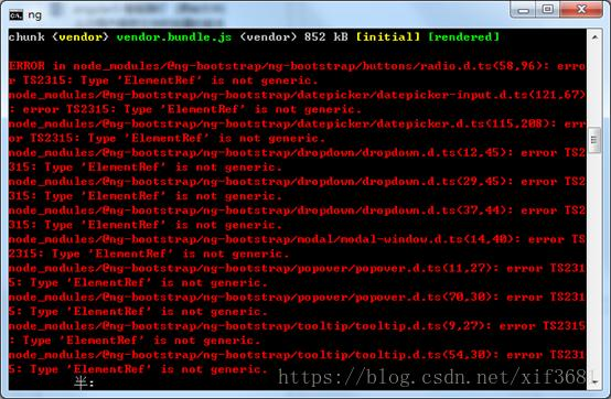 ng-bootstrap Type 'ElementRef' is not generic.