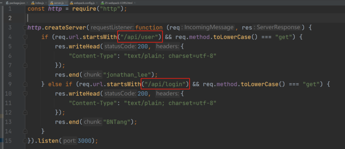 webpack-CORS