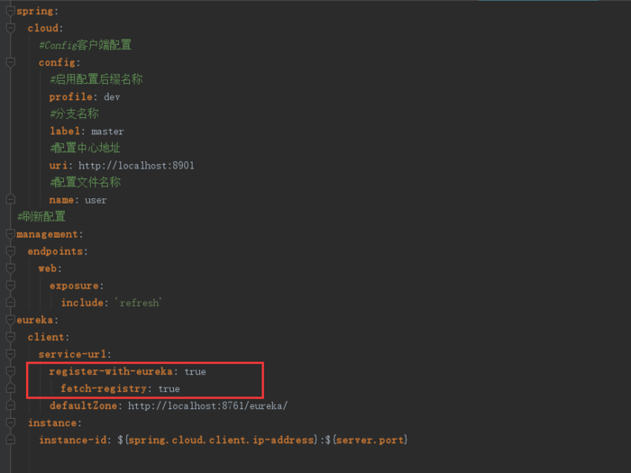 java.lang.IllegalStateException: Failed to load property source from 'file:/E:/liangd/Java/cloud/user/target/classes/bootstrap.yml' (classpath:/bootstrap.yml)