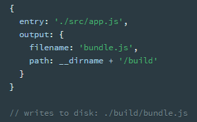 webpack config