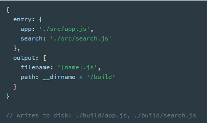 webpack config