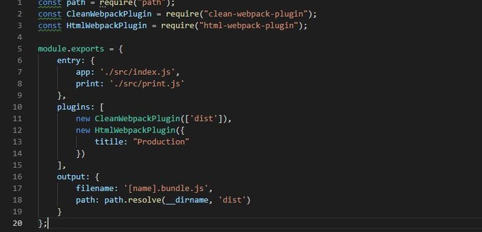 webpack - code splitting