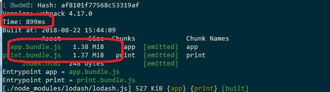 webpack - code splitting