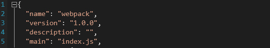 Refusing to install package with name "webpack" under a package
