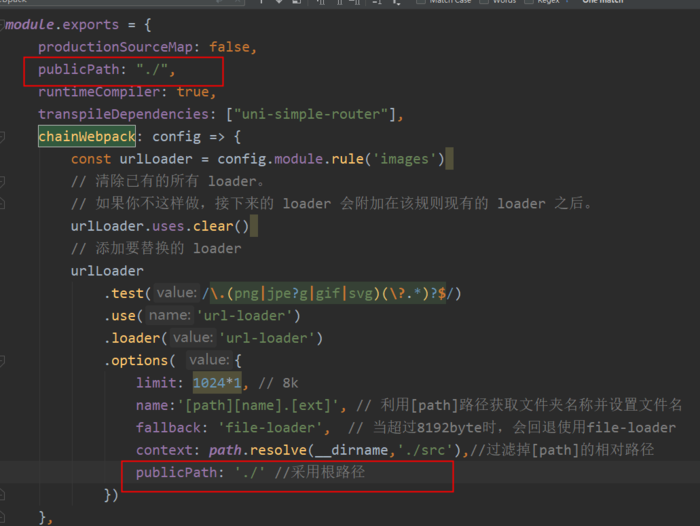 vue-cli webpack url-loader