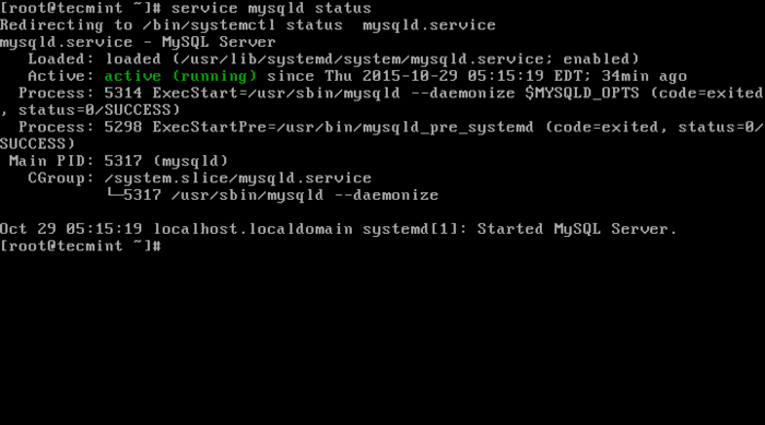 How to install Mysql in the CentOS