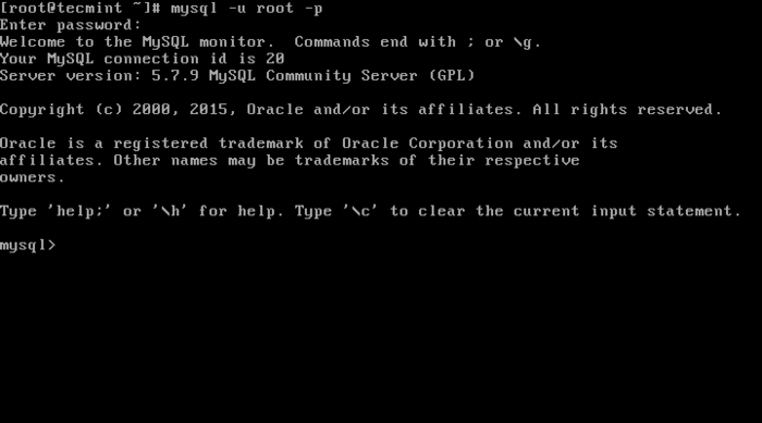How to install Mysql in the CentOS