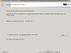 Domino Server installation on Linux (Centos or Redhat) – something somewhere