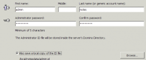 Domino Server installation on Linux (Centos or Redhat) – something somewhere