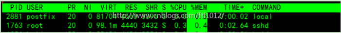 linux - top命令详解