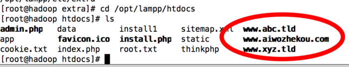 linux --xampp 配置多个网站