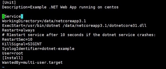 Centos+Nginx+NetCore3.1