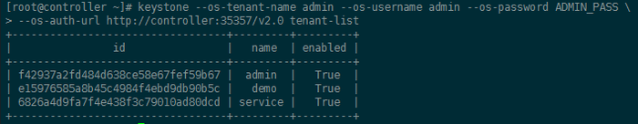 Centos7 Openstack - (第二节)添加认证服务(Keystone)