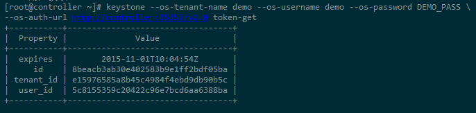 Centos7 Openstack - (第二节)添加认证服务(Keystone)