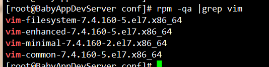 centos7 -bash: vim: 未找到命令