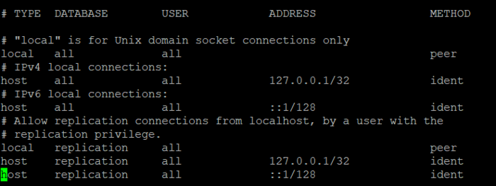 centos7 + postgresql10