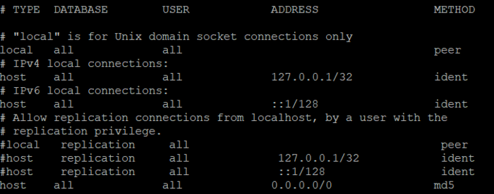 centos7 + postgresql10