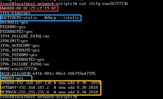 centos 7 network.service control process exited