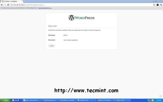Install WordPress 3.6.1 Using LAMP or LEMP on RHEL, CentOS & Fedora