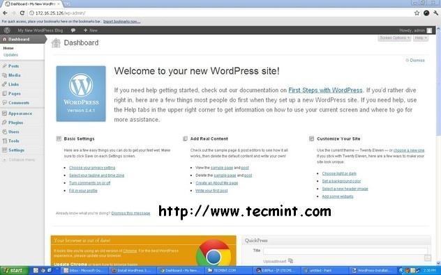 Install WordPress 3.6.1 Using LAMP or LEMP on RHEL, CentOS & Fedora