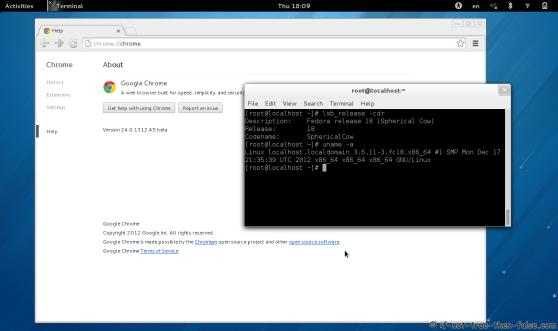 Install Google Chrome on Fedora 20/19/18/17