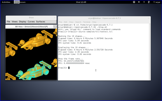Building OpenCASCADE on Debian