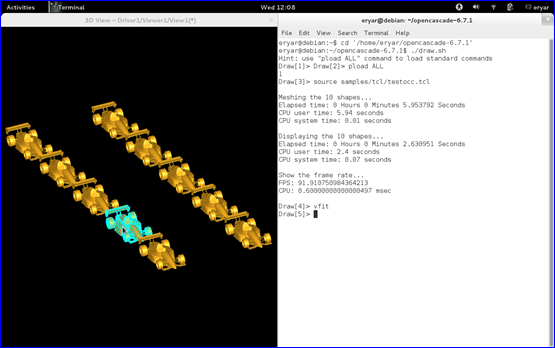 Building OpenCASCADE on Debian