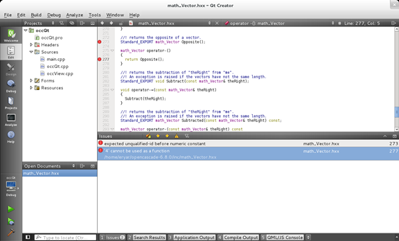 Use Qt in Debian for OpenCASCADE