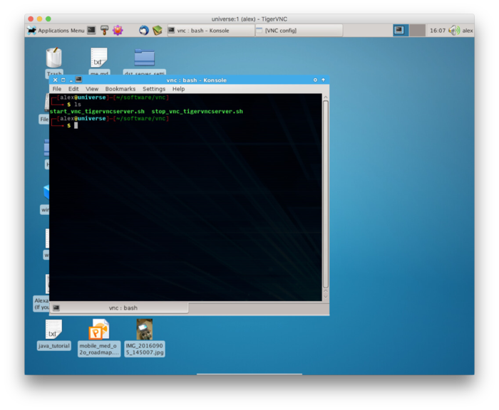 Using VNC on a debian/Ubuntu server with a OS X Mac