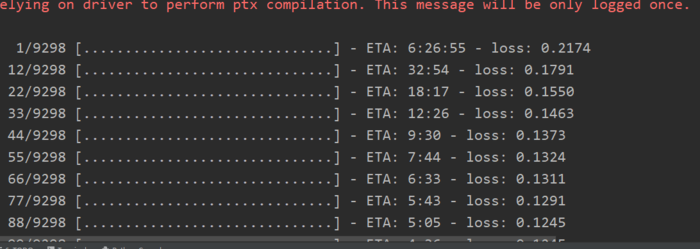 RTX2060+CUDA10.0+cudnn7.6.5+python3.6+keras