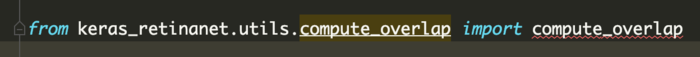 ModuleNotFoundError: No module named 'keras_retinanet.utils.compute_overlap' ModuleNotFoundError: No module named 'keras_retinanet.utils.compute_overlap'